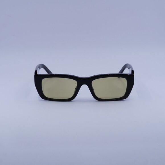 Palm Angels PERI002 PALM 1018 Sunglasses Black Rectangle Frame, Yellow Lenses - Picture 3 of 10